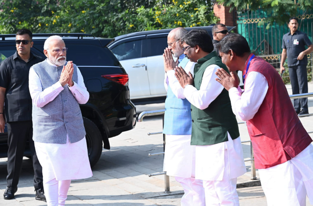 PM Modi Unveils Four Pillars for India's Development in Jharkhand: A Vision for a Prosperous Nation